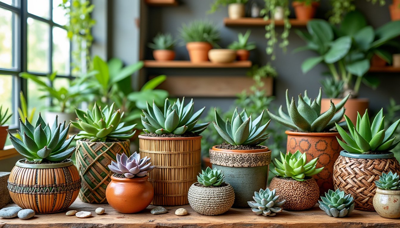 découvrez des contenants originaux et créatifs pour sublimer vos plantes grasses. transformez votre intérieur en un véritable jardin luxuriant avec nos pots uniques qui allient esthétique et fonctionnalité.
