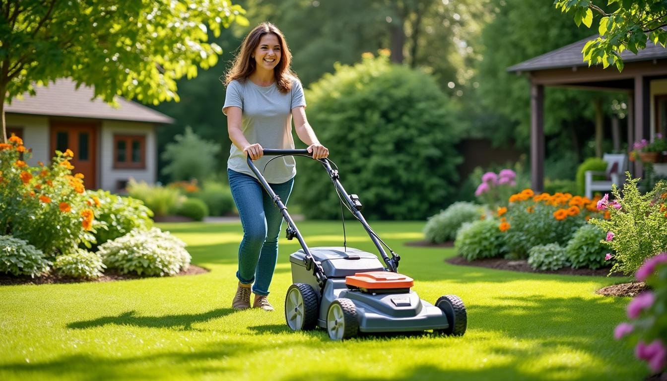 découvrez la tondeuse à gazon légère, l'outil parfait pour un entretien facile et efficace de votre jardin. profitez d'une coupe impeccable sans effort, et transformez votre espace vert en un havre de paix. idéale pour tous les types de pelouses.