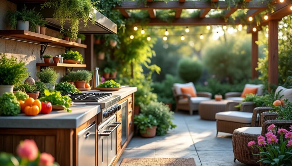 découvrez la tendance incontournable en jardinage : la cuisine extérieure. transformez votre espace extérieur en un lieu convivial où gastronomie et nature se rencontrent, tout en profitant des plaisirs de la cuisine en plein air.