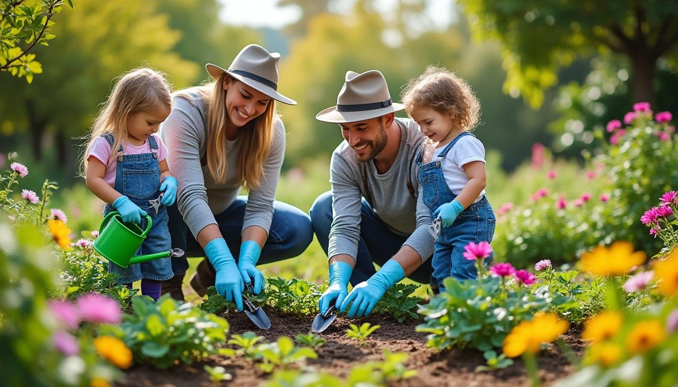 découvrez les joies et les peines du jardinage avec les enfants à travers ce dessin humoristique de becky barnicoat. un regard amusant sur les aventures et les mésaventures de jardiner en famille, rempli de rires et de tendres moments.