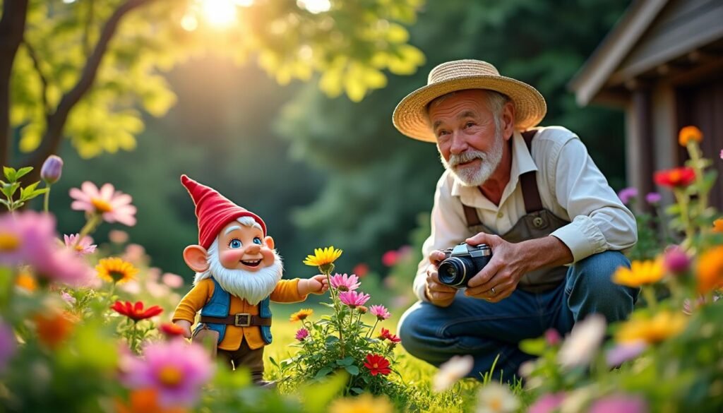 découvrez l’histoire touchante d’un jardinier qui capture en photo la visite d’un adorable petit bonhomme inattendu dans son jardin. un moment rare et précieux à partager !