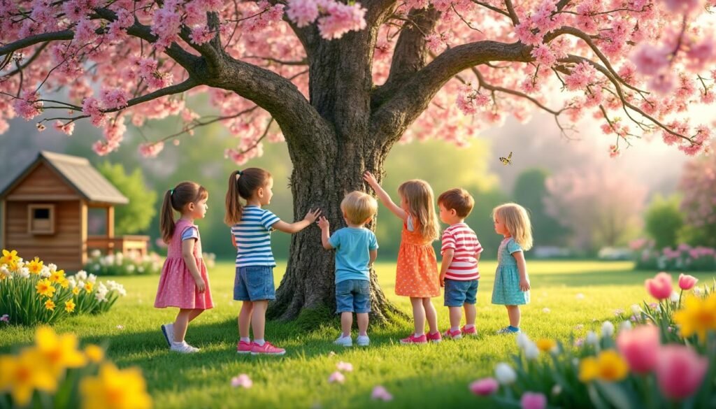 découvrez des méthodes ludiques et éducatives pour sensibiliser les enfants de maternelle à la nature au printemps en utilisant l'arbre comme support d'apprentissage.