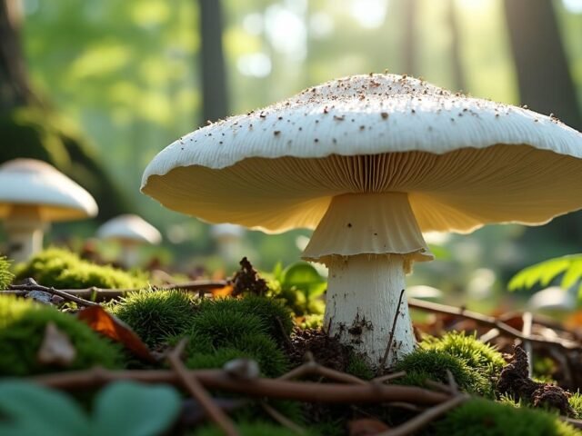 Champignon blanc en forêt : comment le reconnaître et ses bienfaits
