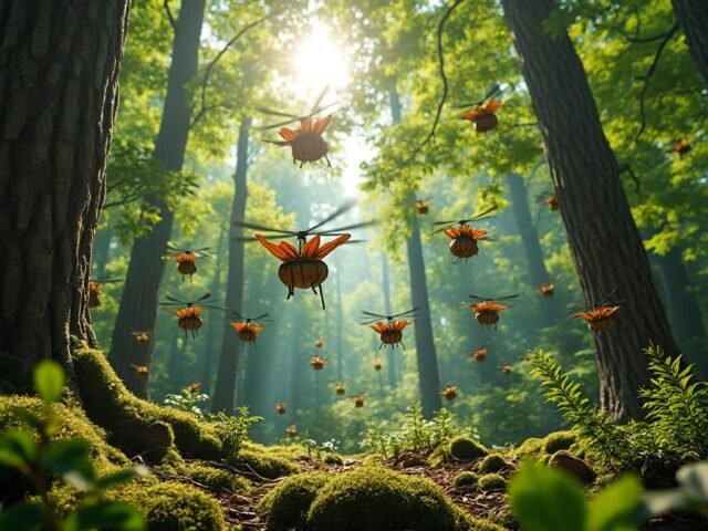 Comment les graines hélicoptères des arbres se dispersent-elles dans la nature ?