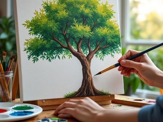 Comment peindre un arbre avec style : guide pour artiste