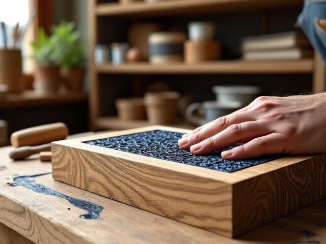 Comment utiliser un tampon sur bois pour personnaliser vos créations