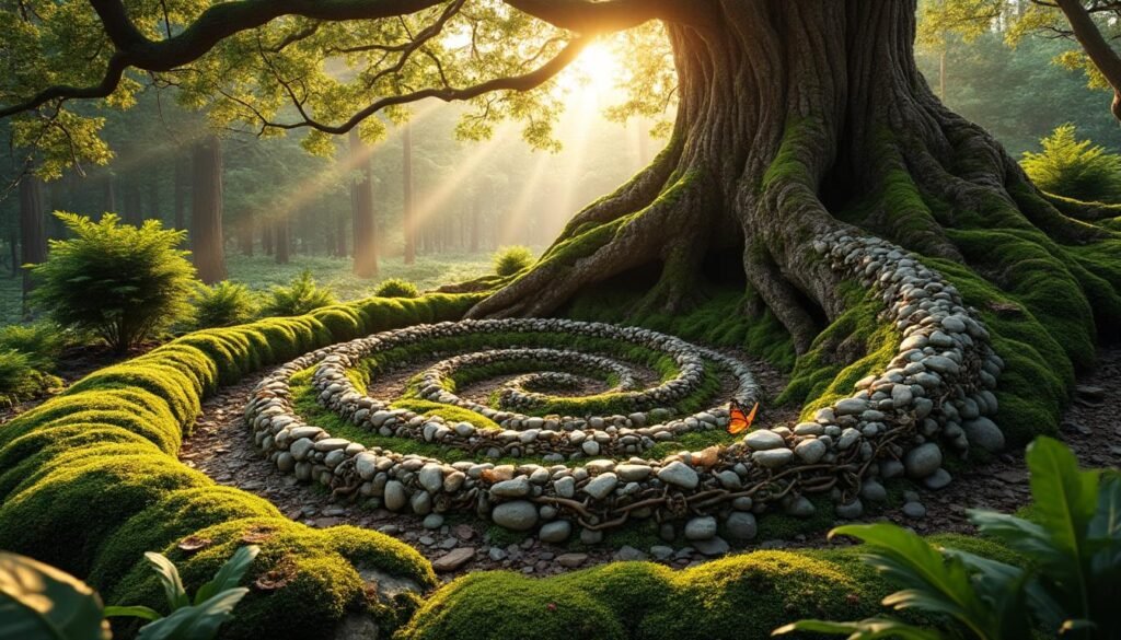 explorez le land art en pleine forêt, une expérience unique où la nature devient toile pour des créations artistiques éphémères alliant beauté et créativité.