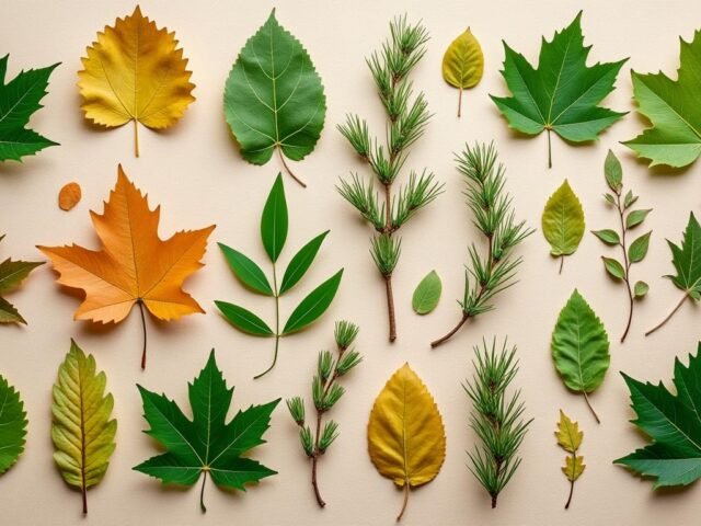 Identifier les feuilles des arbres communs grâce à leurs caractéristiques
