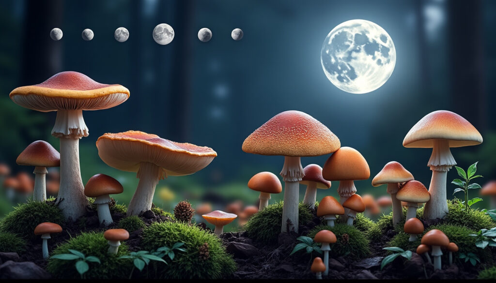 découvrez comment la lune influence la croissance des champignons avec notre calendrier de pousse précis, pour récolter au meilleur moment.