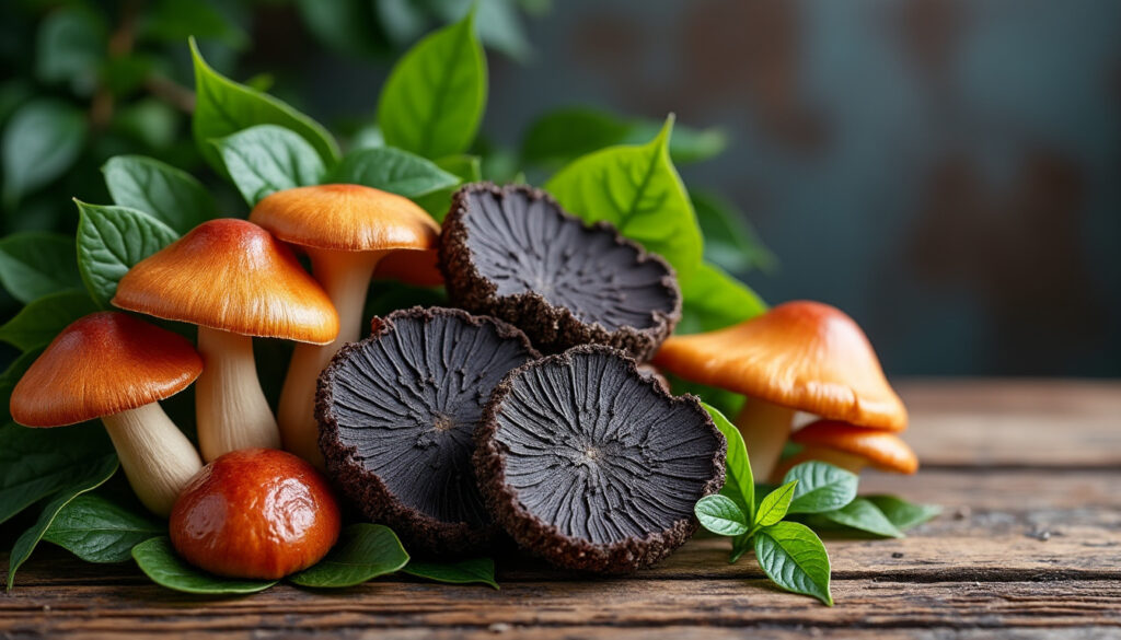 découvrez les bienfaits médicinaux du chaga et du reishi, deux champignons aux propriétés naturelles reconnues pour renforcer le système immunitaire et améliorer la santé globale.