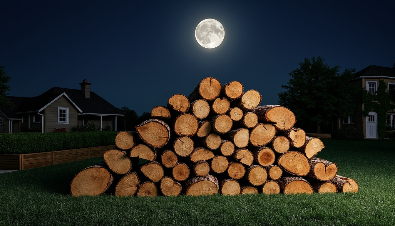 découvrez comment récolter votre bois de chauffage en suivant les phases de la lune pour un séchage optimal et une combustion plus efficace.