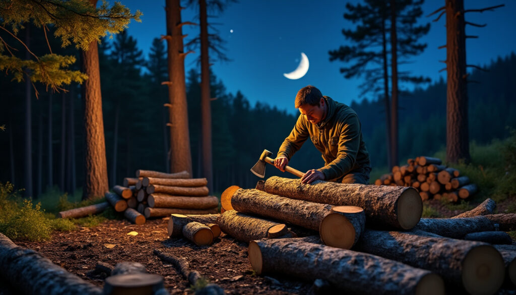 découvrez comment récolter votre bois de chauffage en suivant les phases de la lune pour optimiser son séchage et garantir une combustion efficace.